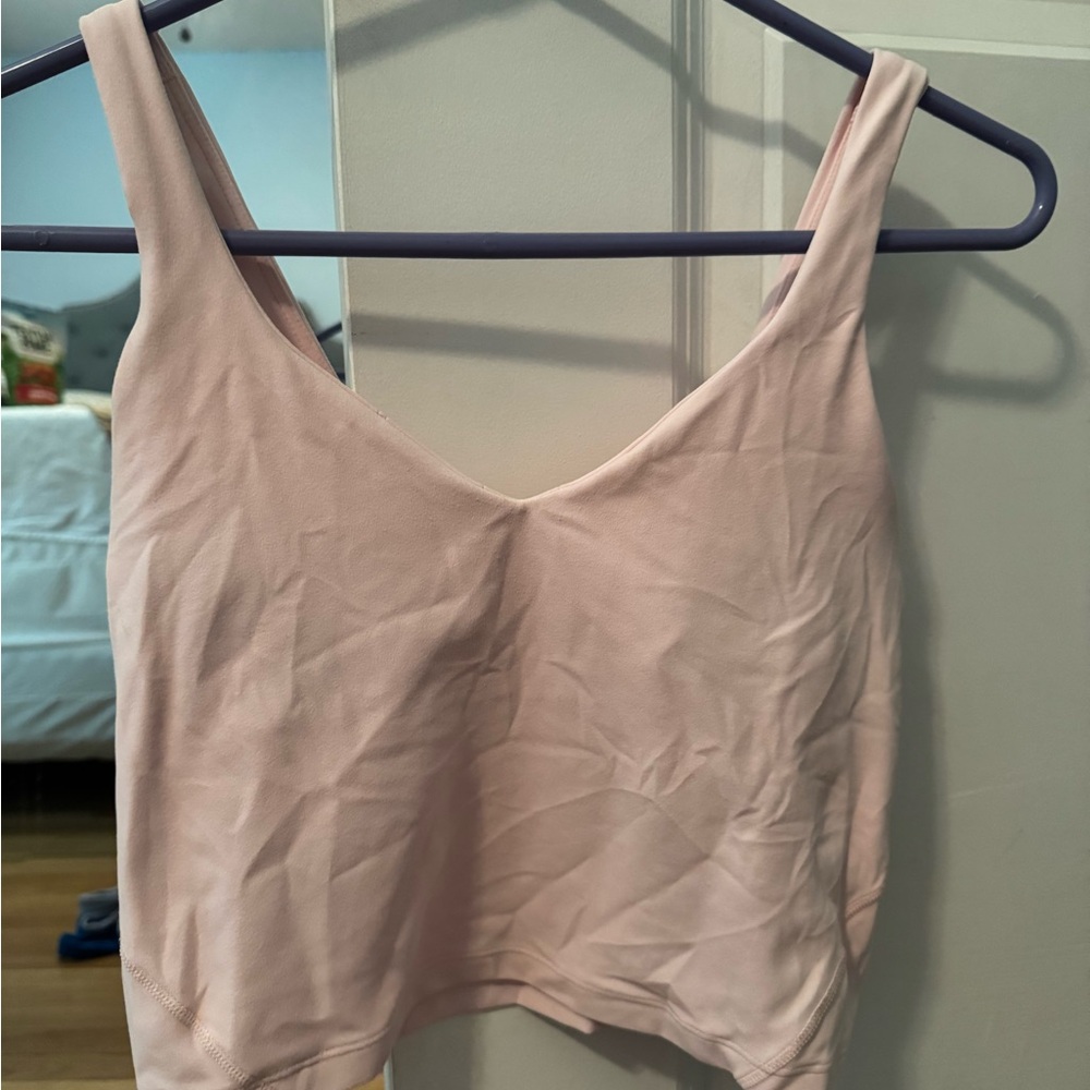 Pink Sleeveless Crop Top